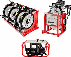 Гидравлический стыковой сварочный аппарат для пнд труб Gas Fusion Red-400 (220 V)