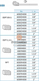 Ножи ручного резьбонарезного клуппа Super-Ego 600 Set Promo 1/2"-3/4"-1" NPT