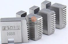 Плашки электрического резьбонарезного клуппа Hongli SQ30-2C 1/2"-2" BSPT R HSS