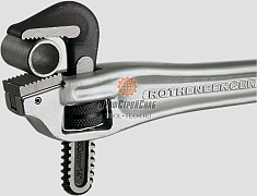 Применение алюминиевого коленчатого трубного ключа Rothenberger Offset Heavy Duty 14"