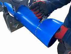 Применение инструмента для снятия оболочки полиэтиленовых труб ПНДело Депротект Применение инструмента для снятия оболочки полиэтиленовых труб ПНДело Депротект